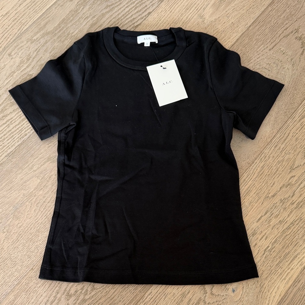 A.L.C. Black Crewneck Tee